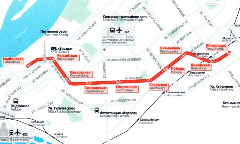 Карта самарское метро
